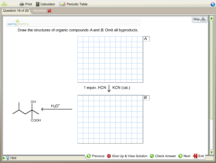 Draw the major product of the reaction sequence. Omit byproducts