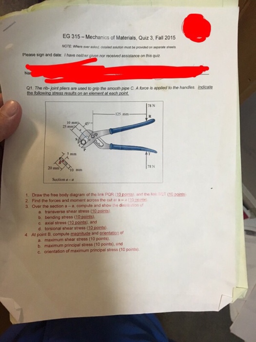 Solved The ribjoint pliers are used to grip the smooth pipe