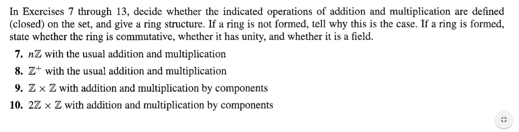 Solved In Exercises 7 through 13, decide whether the | Chegg.com