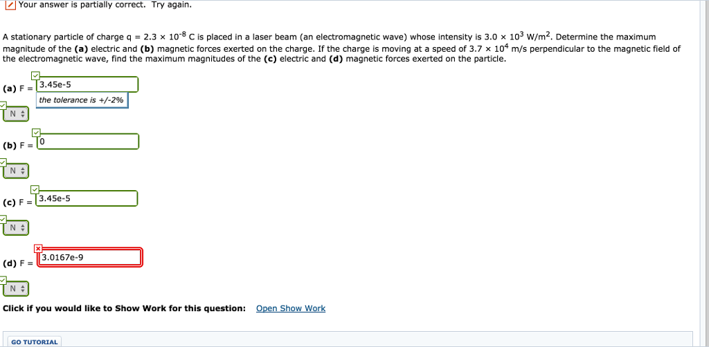 Solved A stationary particle of charge q = 2.3 times 10^-8 C | Chegg.com