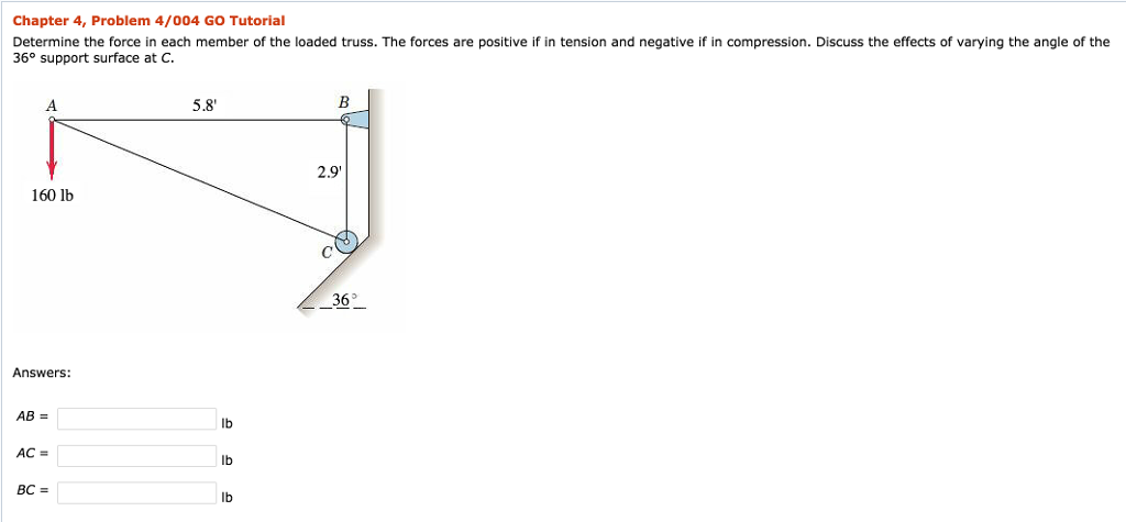 Solved Chapter 4, Problem 4/004 GO Tutorial Determine the | Chegg.com