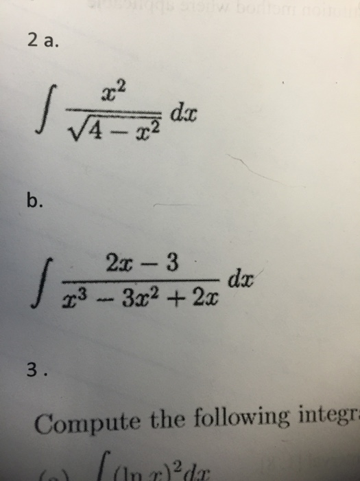 solved-integral-x-2-squareroot-4-x-2-dx-integral-2x-chegg