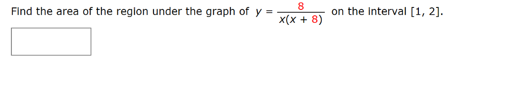 Solved Find the area of the region under the graph of y on | Chegg.com