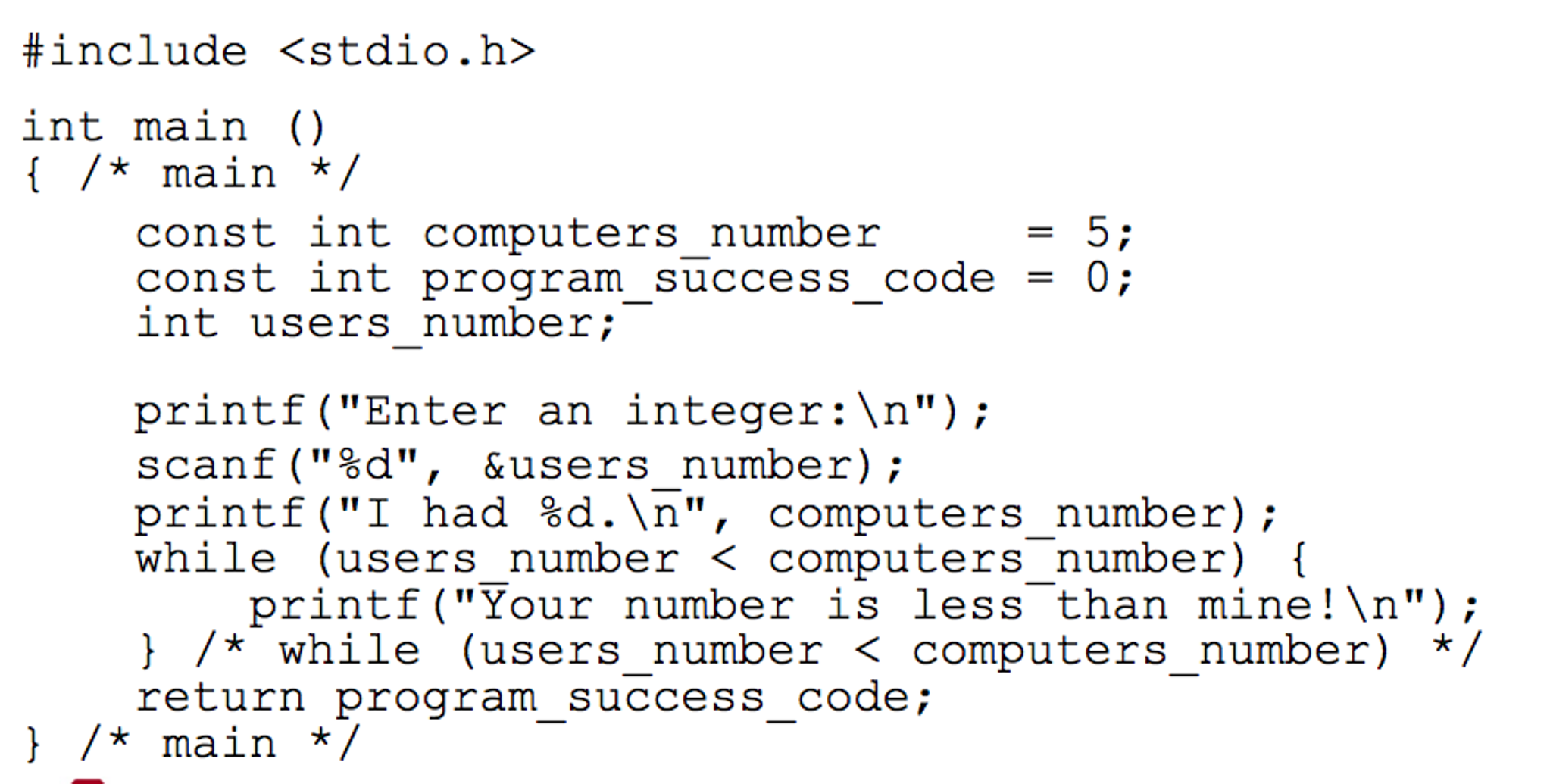 Solved #include int main () {/* main */const int | Chegg.com