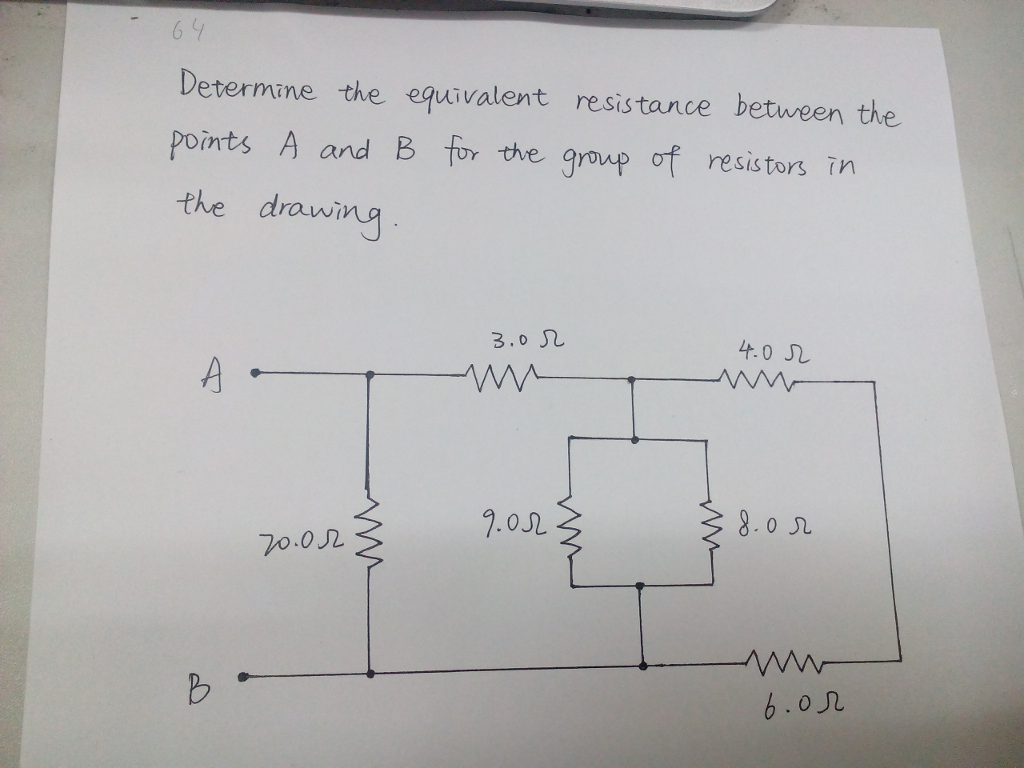 Solved: Determine The Equivalent Resistance Between The Po... | Chegg.com