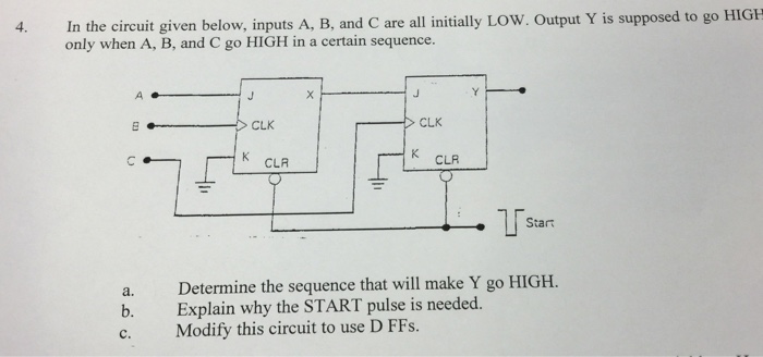 Solved In the circuit given below, inputs A, B, and C are | Chegg.com