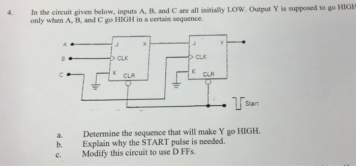 Solved In The Circuit Given Below, Inputs A, B, And C Are | Chegg.com