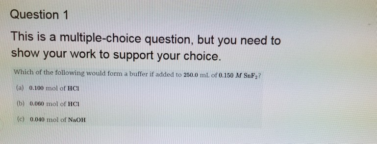 Solved Question 1 This is a multiple-choice question, but | Chegg.com