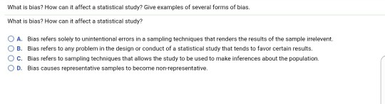 solved-what-is-bias-how-can-it-affect-a-statistical-chegg