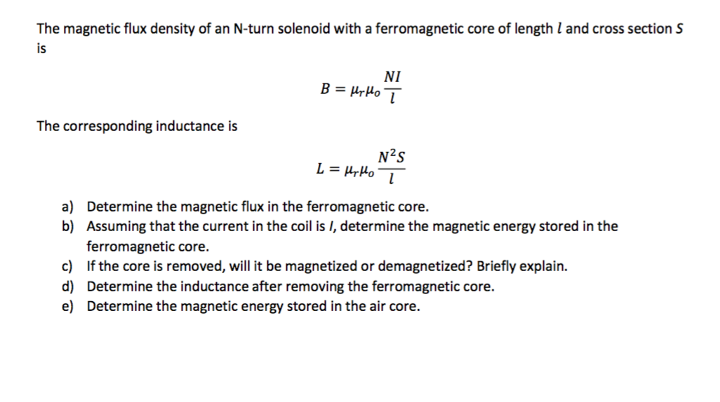 Magnetic Flux Density Formula