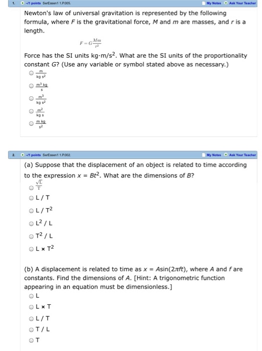 Solved: Newton's Law Of Universal Gravitation Is Represent... | Chegg.com