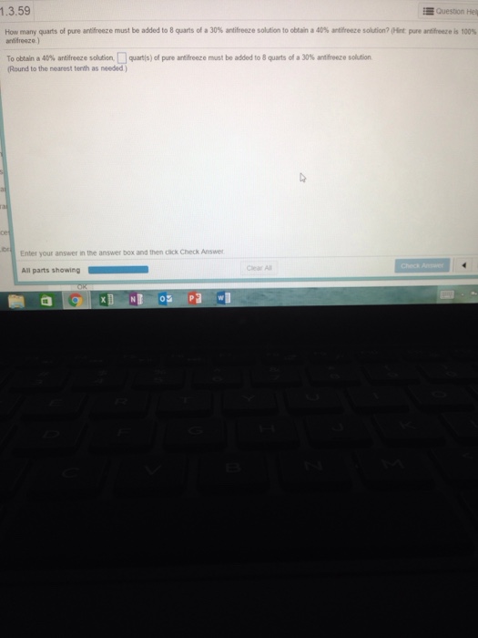 Solved How many quarts of pure antifreeze must be added to