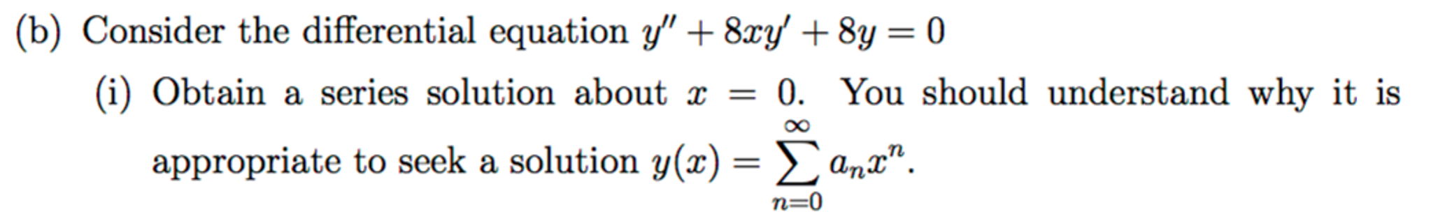 Solved Consider the differential equation y