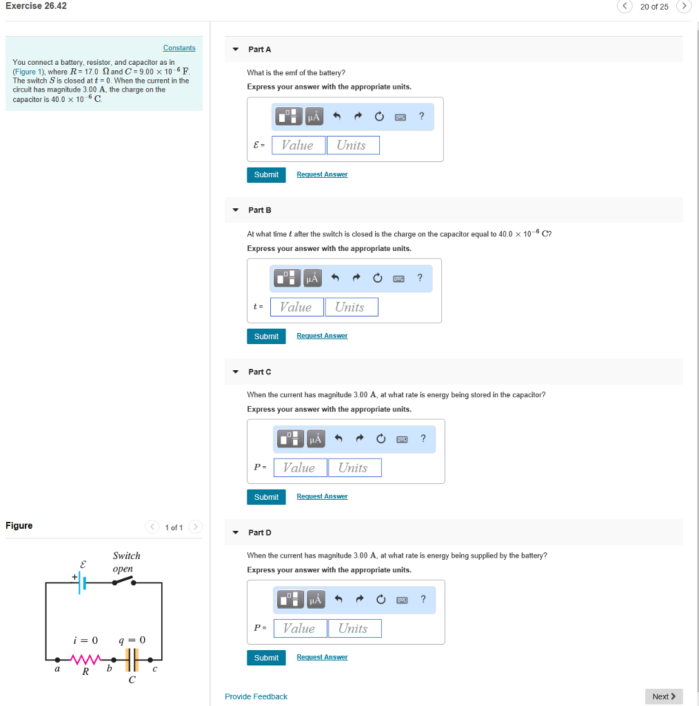 Solved Exercise 26.42 20 of 25> Constants Part A You | Chegg.com