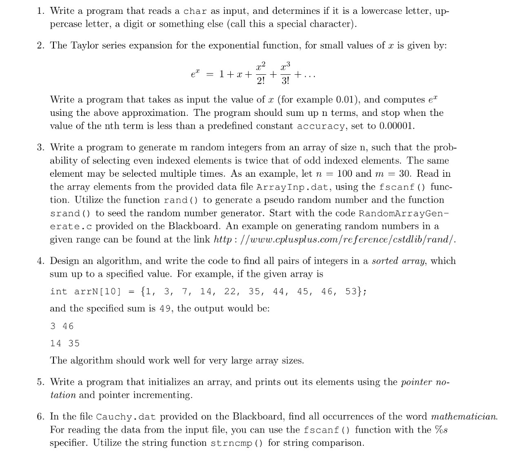 Solved 1 write a program that reads a char as input and chegg
