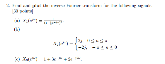 inverse fourier transform calculator