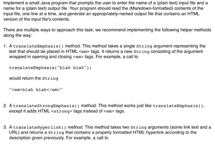 Solved This program is in Java! Included below are some | Chegg.com