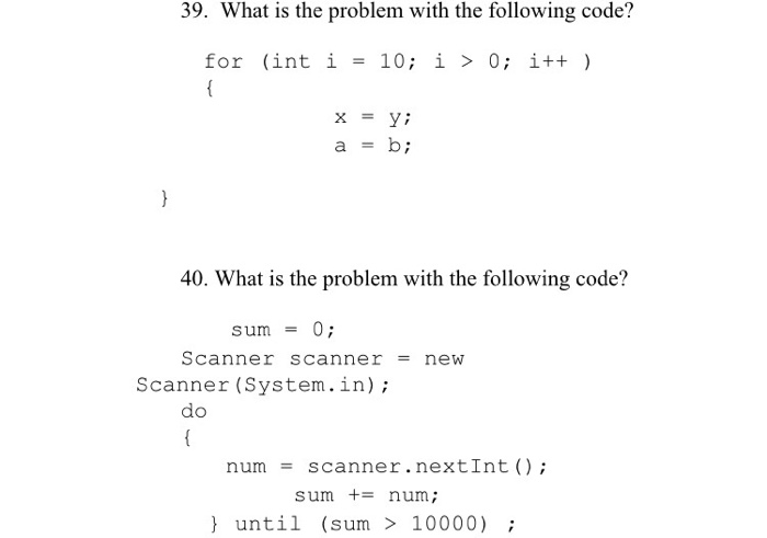 Solved What is the problem with the following code? What is | Chegg.com
