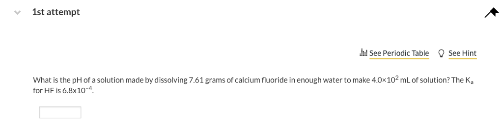 Solved What is the pH of a solution made by dissolving 7.61 | Chegg.com