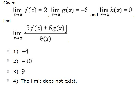 Solved Given F(x) = 2, G(x) = -6 And H(x) = 0, Find 