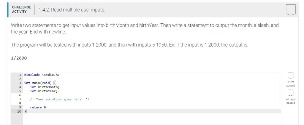 Solved ENGE 142: Read Multiple User Inputs ACTIVITY Write | Chegg.com