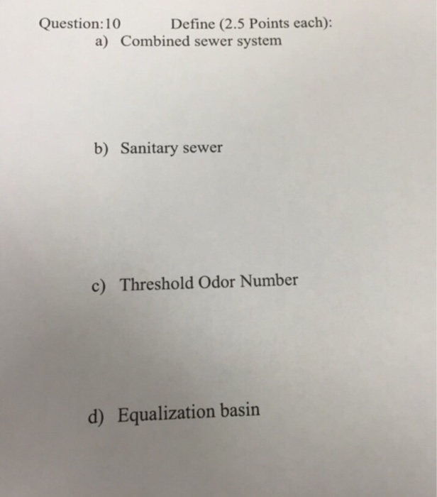 Solved Wastewater Treatment class(Civil and Environmental