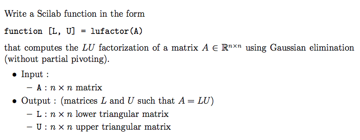 scilab output matrix scilab output matrix