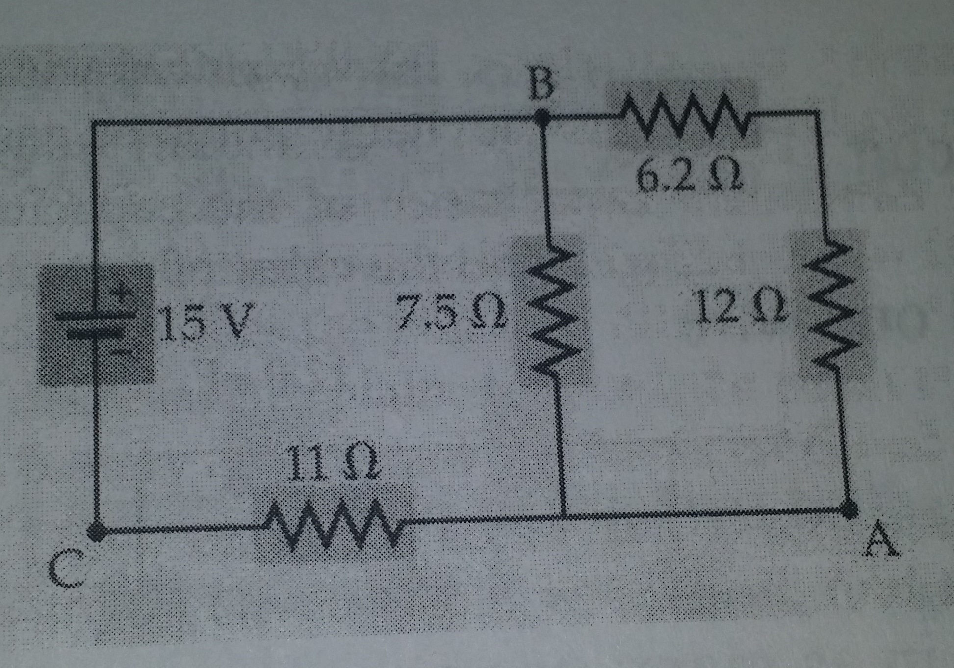 Solved Determine the voltage across and the current through | Chegg.com