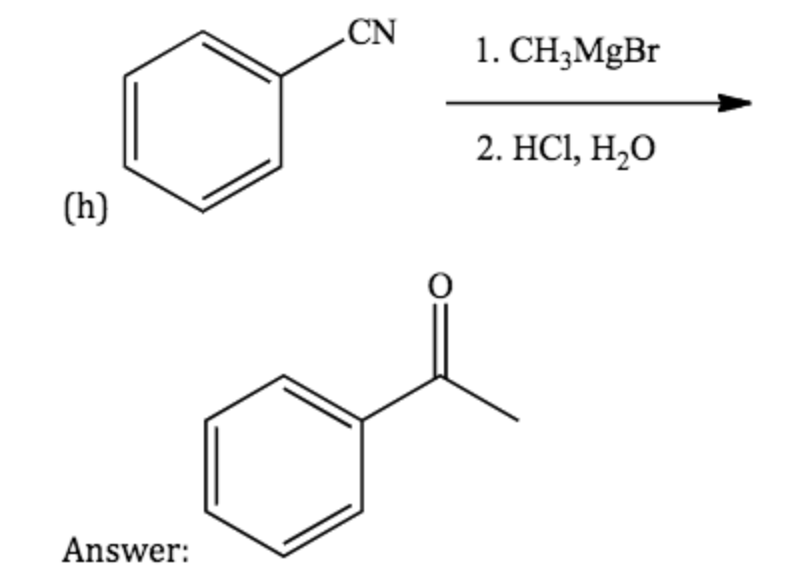 Solved CN HCl, H2O OH Answer: | Chegg.com