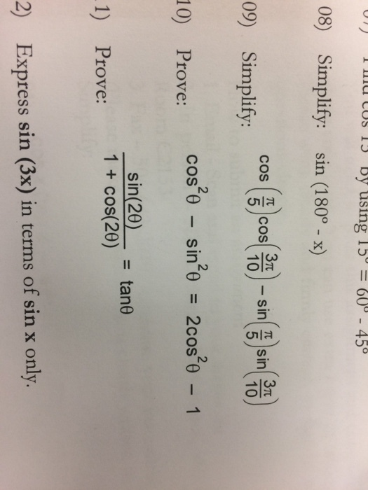 sin 10 180 * pi