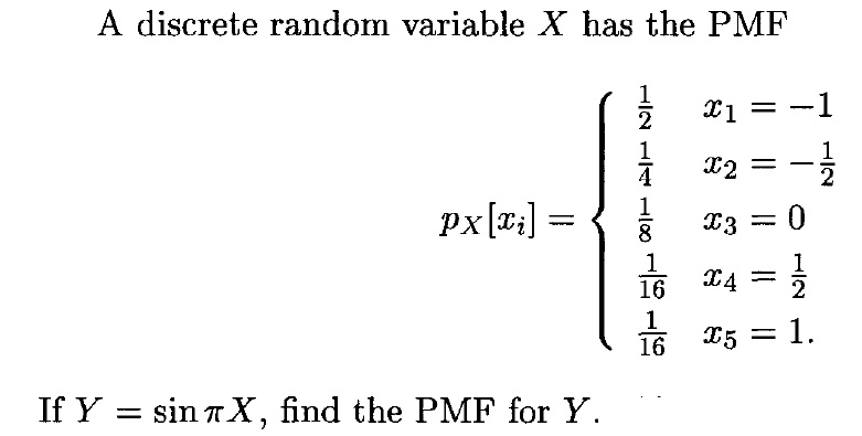 Solved A Discrete Random Variable X Has The Pmf P X Xi 3300