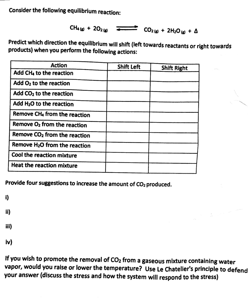 SOLVED: Consider The Reaction: CH4 (g) + H2O (g) 3 H2 (g) + CO (g