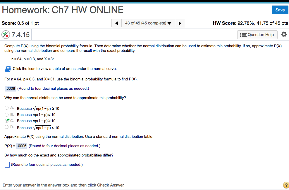 Solved Compute P(X) using the binomial probability formula. | Chegg.com