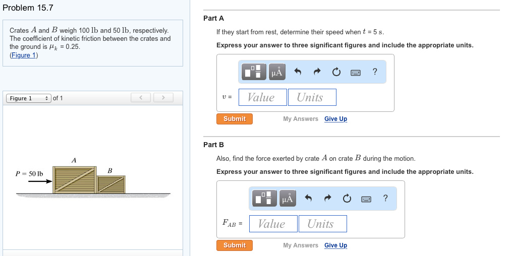 Solved Crates A And B Weigh 100 Lb And 50 Lb, Respectively. | Chegg.com