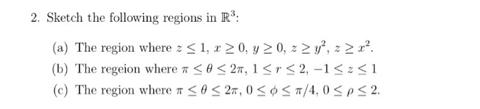 Solved Sketch the following regions in R | Chegg.com