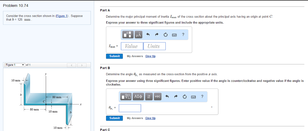 Solved Problem 10.74 Part A Consider the cross section shown | Chegg.com