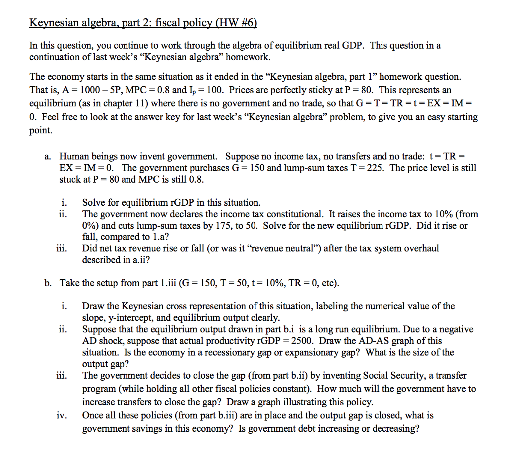 keynesian-algebra-part-2-fiscal-policy-hw-6-in-chegg