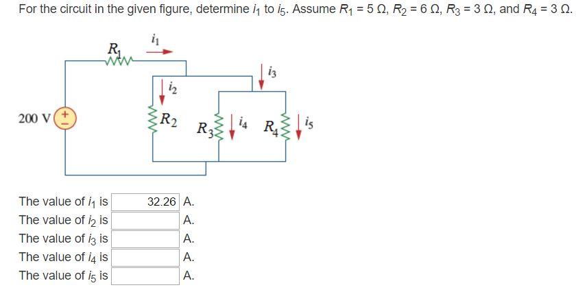 Solved For the circuit in the given figure, determine i_1 to | Chegg.com