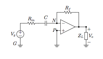 Solved Transfer Function of a First-order HPF Op-Amp Circuit | Chegg.com