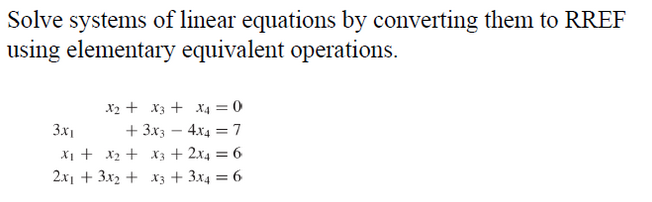 Solved Solve systems of linear equations by converting them | Chegg.com