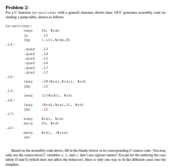 Convert this assembly code to C
