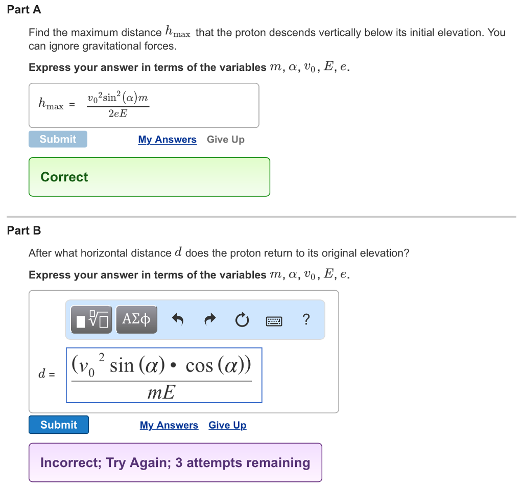 Solved A Proton With The Mass M Is Projected Into A Uniform