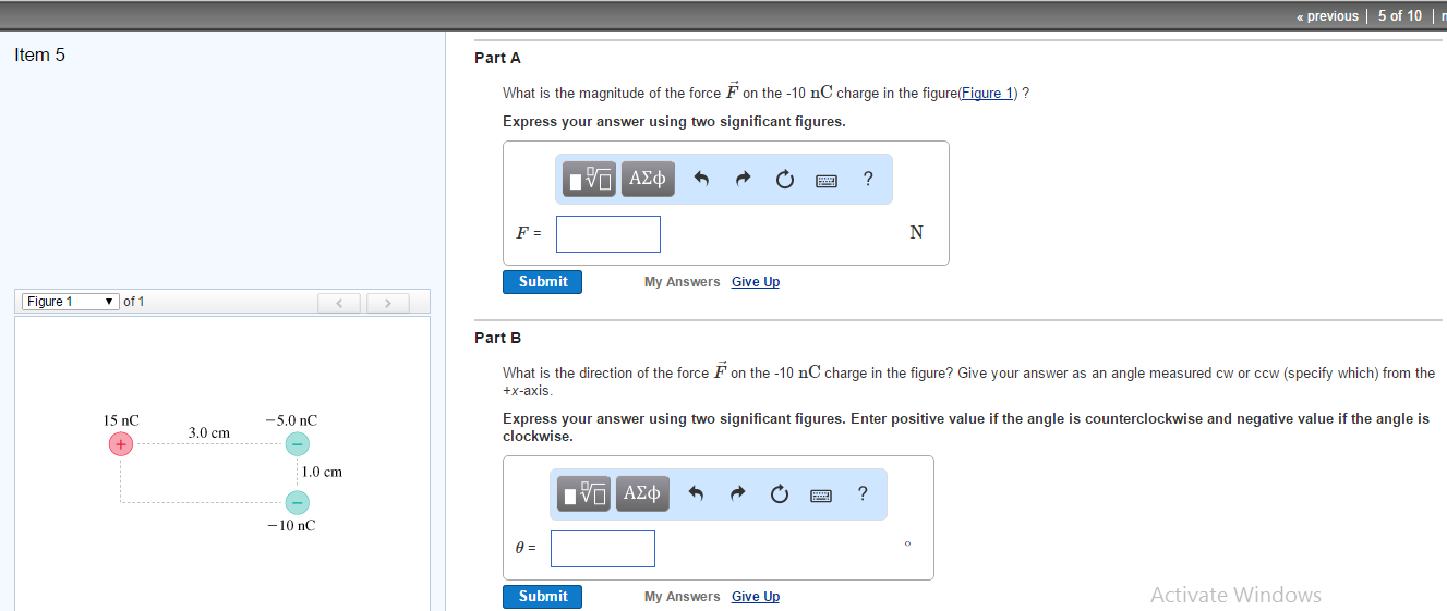 Solved What is the magnitude of the force F vector on the | Chegg.com