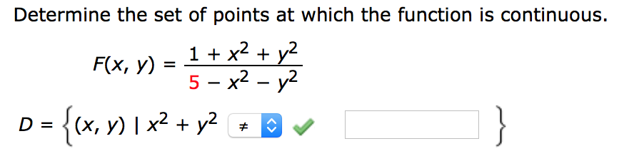Solved Determine the set of points at which the function is | Chegg.com