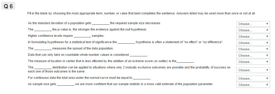 Fill In The Blank Test Questions