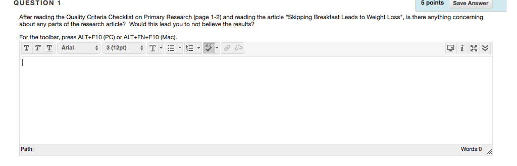 Solved 5 points Save Answer After reading the Quality | Chegg.com