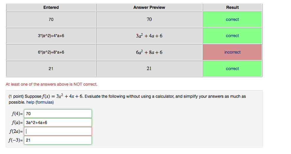 Solved Suppose F x 3x 2 4x 6 Evaluate The Following Chegg