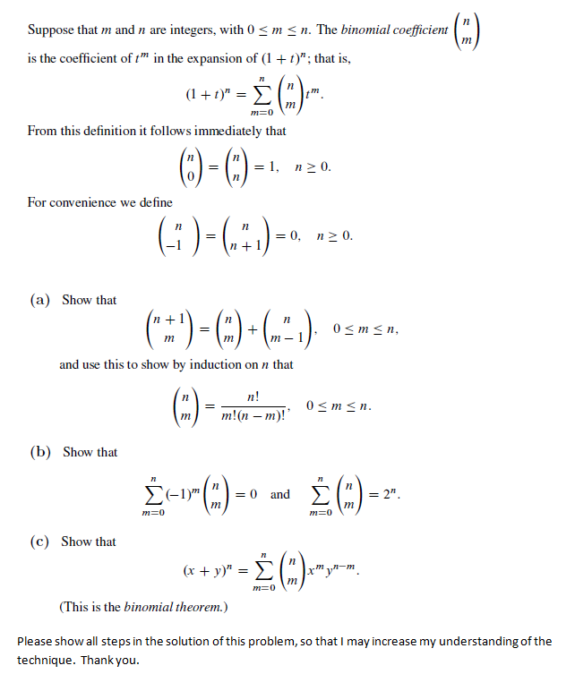 Solved Suppose that m and n are integers, with 0 | Chegg.com