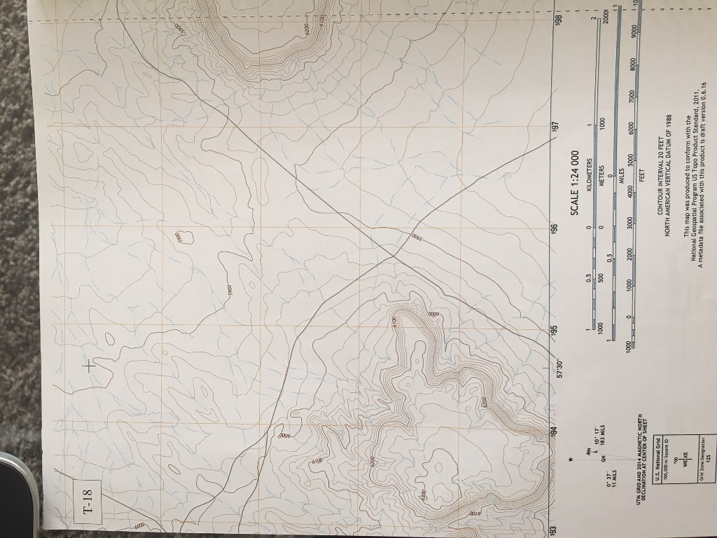 Solved Twin Buttes 599 WE XE ARIZONA QUADRANGLE LOCATION | Chegg.com