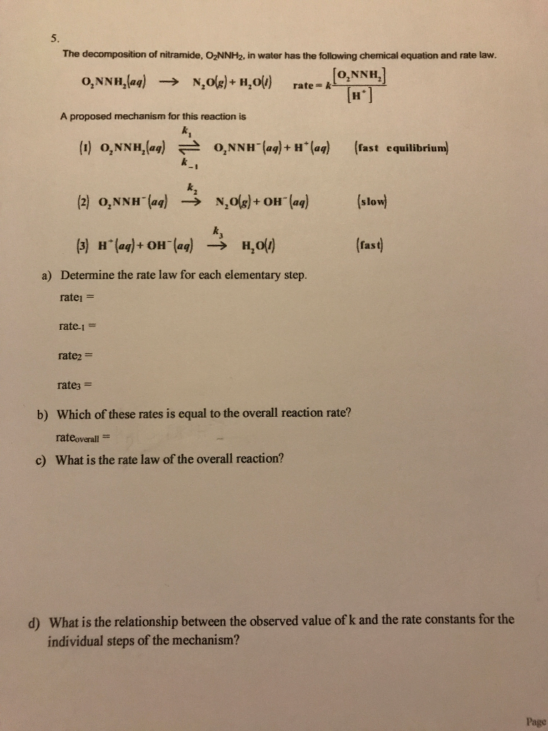 solved-5-the-decomposition-of-nitramide-oznnh2-in-water-chegg